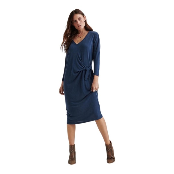 - Lucky BRAND midi dress size XS/TP blue NWT - Picture 1 of 13